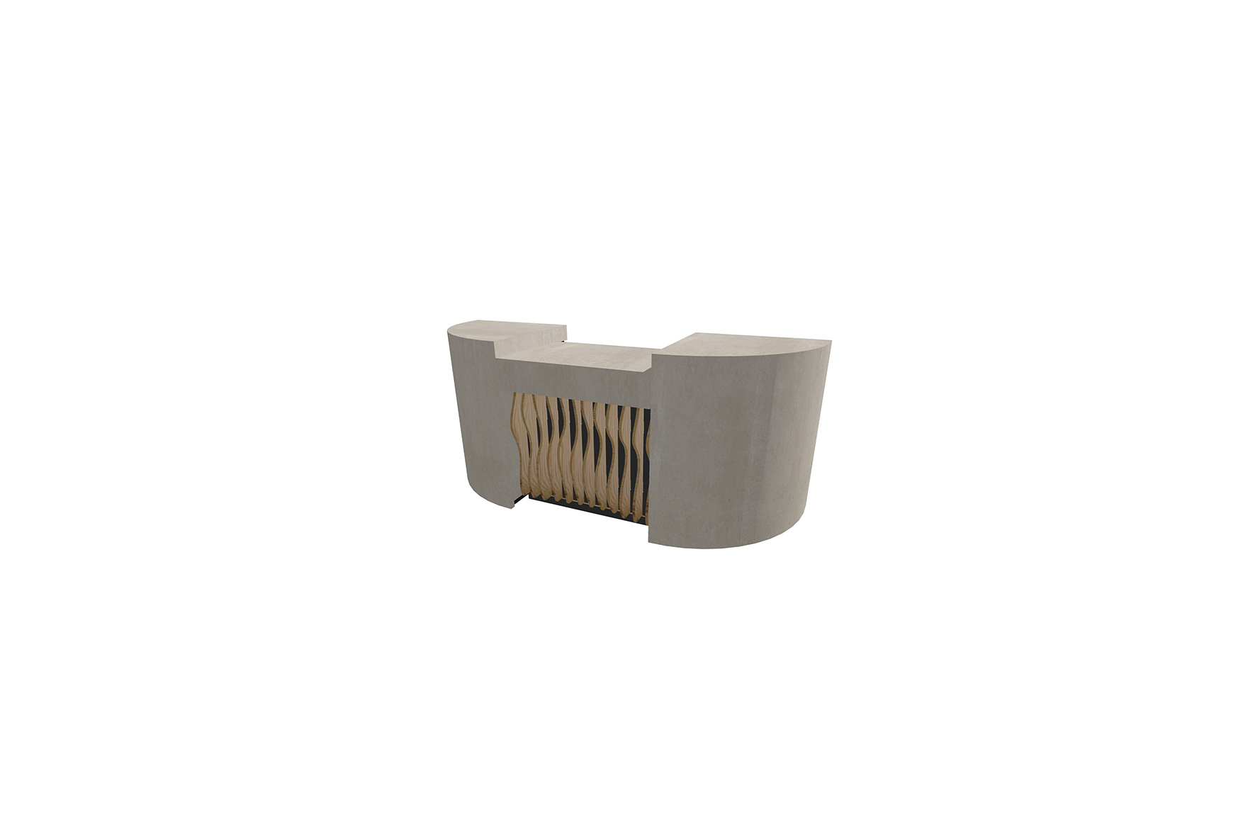 Shape counter with closed column L270 (base L100)