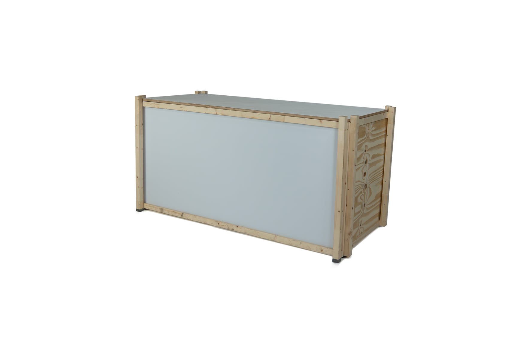 Shape buffet naturel hout met marmer blad L180xB89xH96 (set)