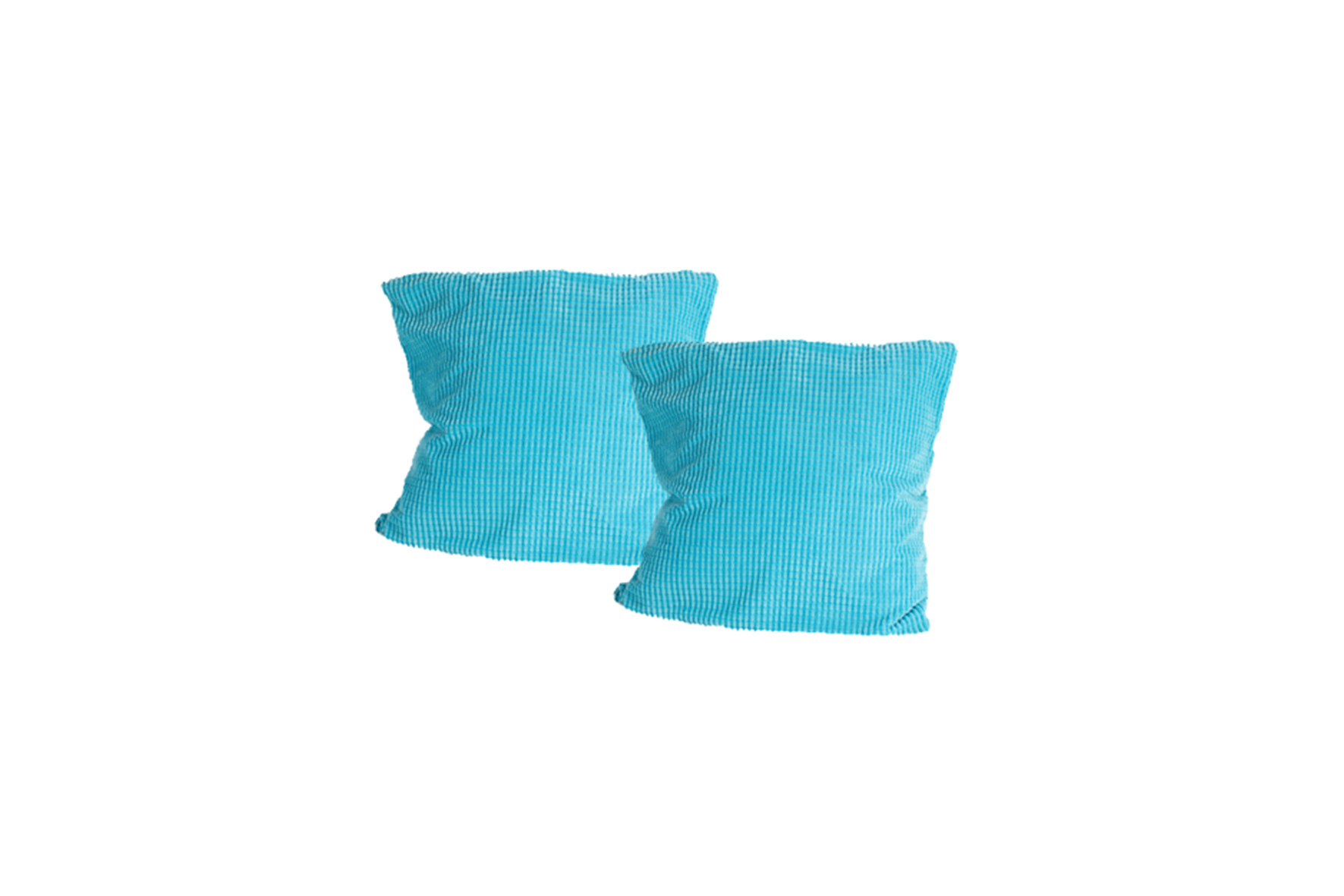 Sierkussen | Aqua blauw structuur L70xB70