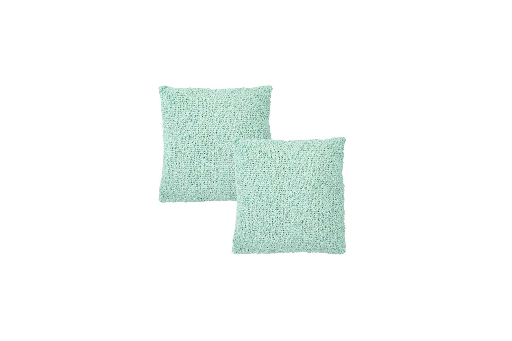 Sierkussen | Breisel mintgroen L45xB45