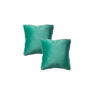 Sierkussen | Fluweel mintblauw met glitterbies L45xB45