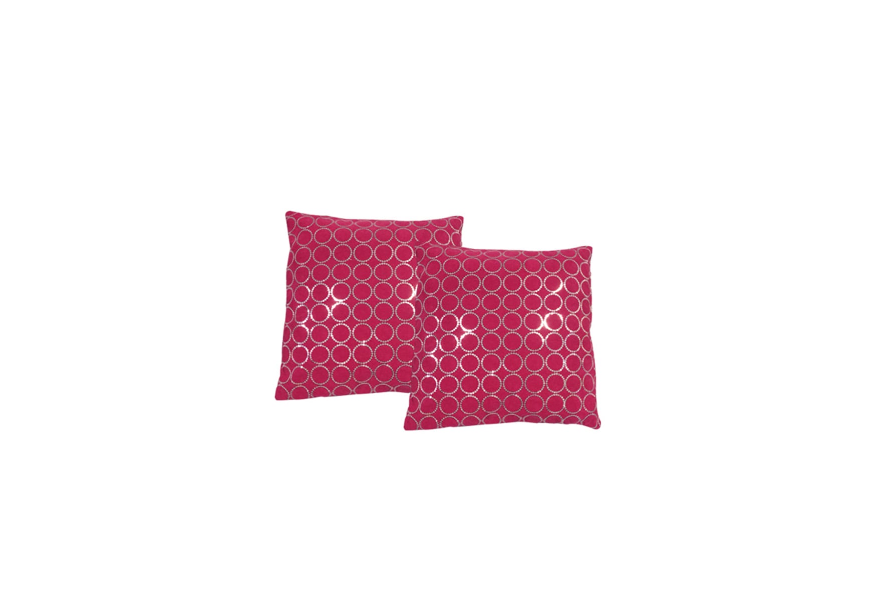 Throw pillow | Fuchsia with silver sequins L50xW50