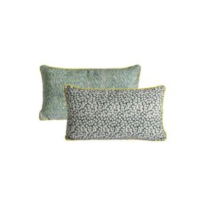 Sierkussen | Groen met bloemen L60xB35