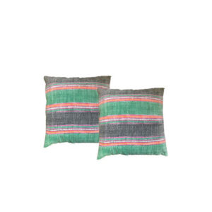 Sierkussen | Ibiza kelim print groen L75xB75