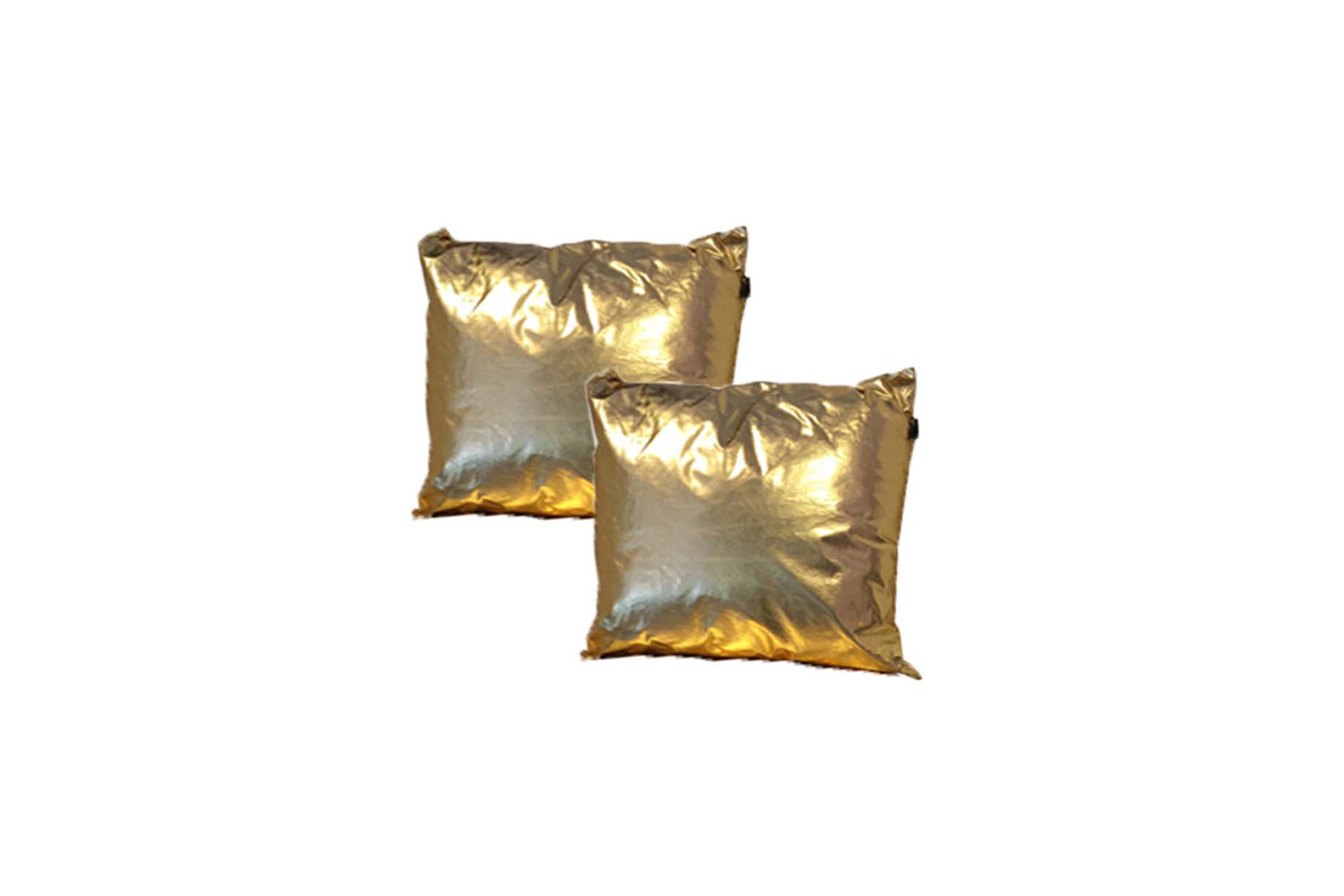 Throw pillow | Metallic gold L50xW50