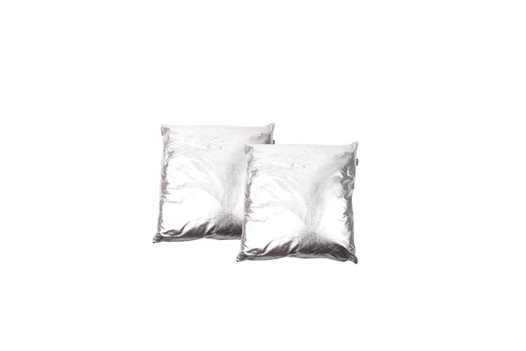 Throw pillow | Metallic silver L50xW50
