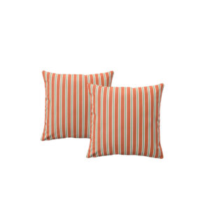 Sierkussen | Oranje gestreept L50xB50