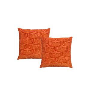 Sierkussen | Oranje sierlijk design L45xB45