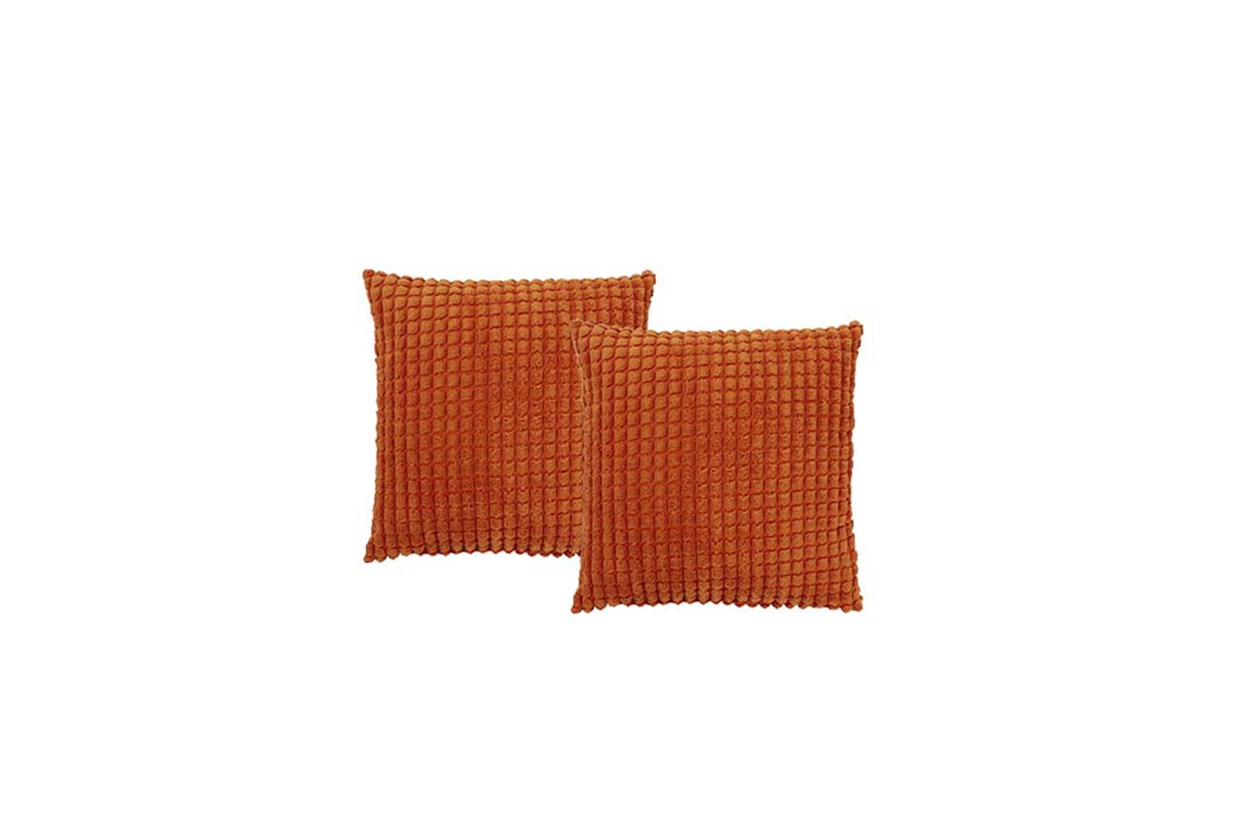 Throw pillow | Orange checkered structure L70xW70