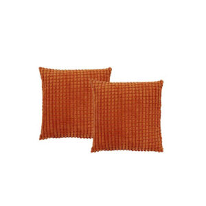 Sierkussen | Oranje structuur L70xB70