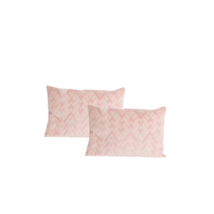 Sierkussen | Oud roze met print L60xB40