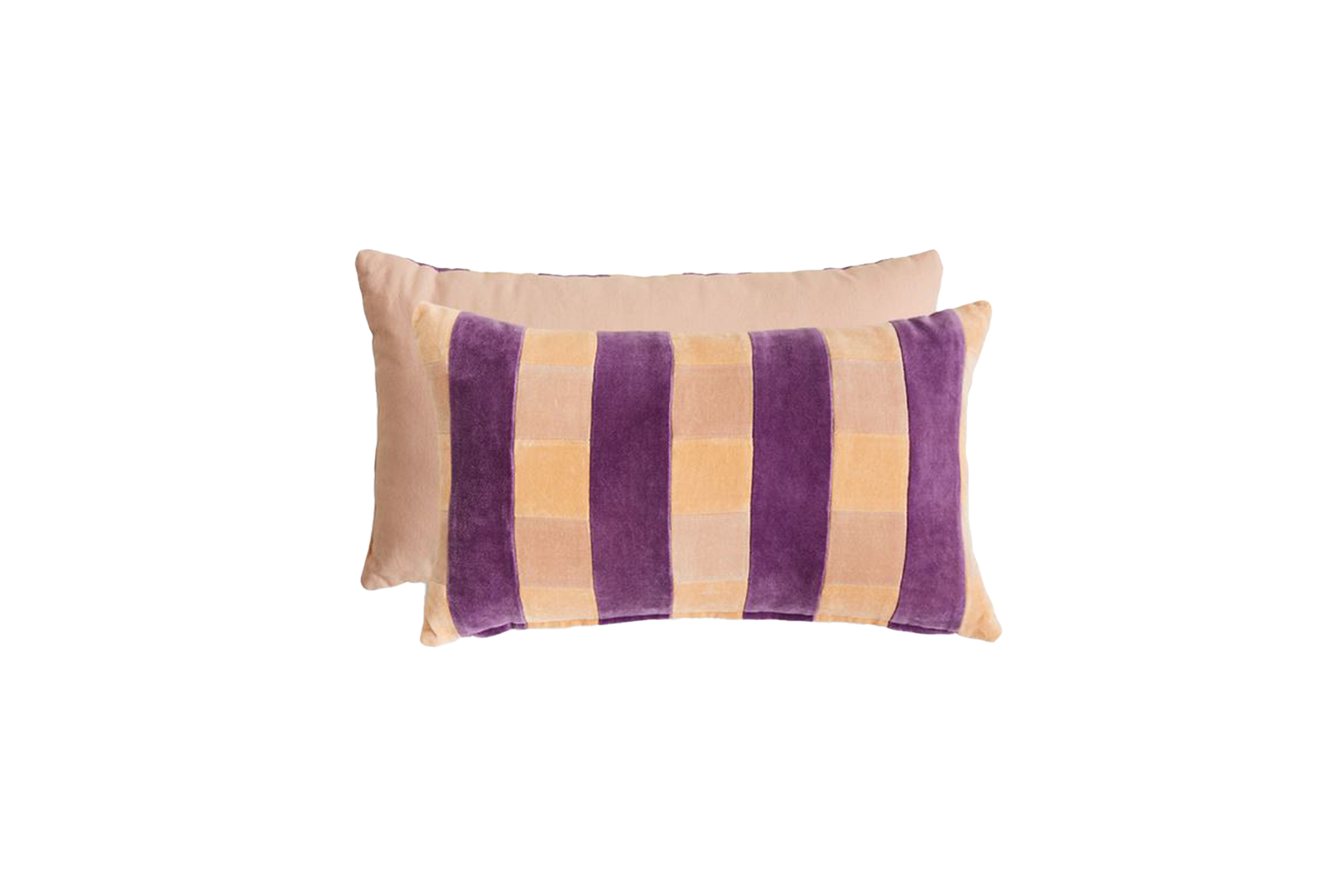 Throw Pillow | Purple/peach striped L50xW30