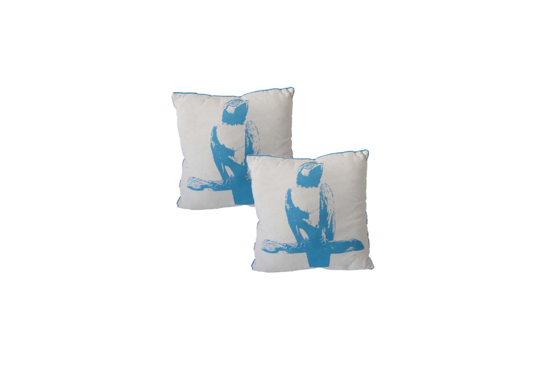 Throw pillow | Blue parrot L50xW60
