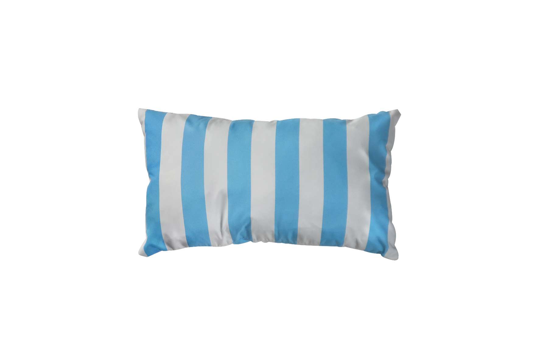 Decorative cushion | Rectangular stripes white blue 45x30