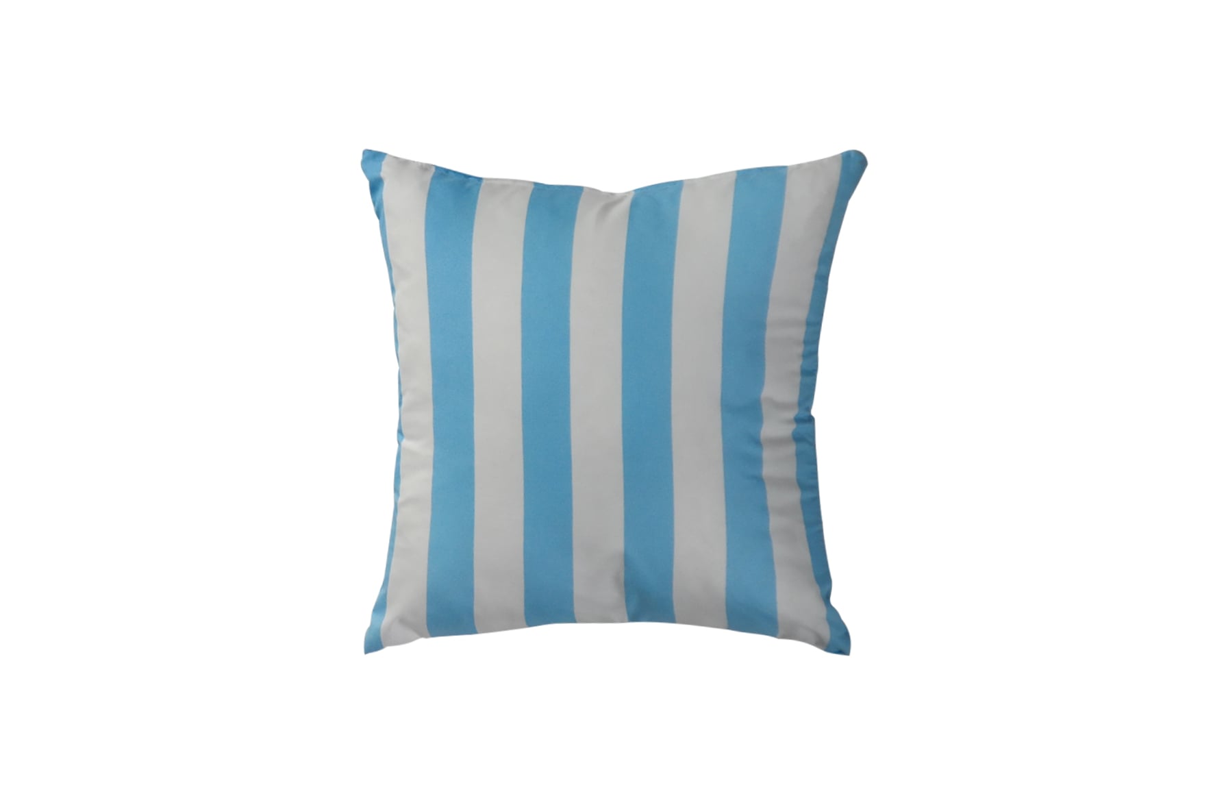 Decorative cushion | Square stripes white blue 30x30