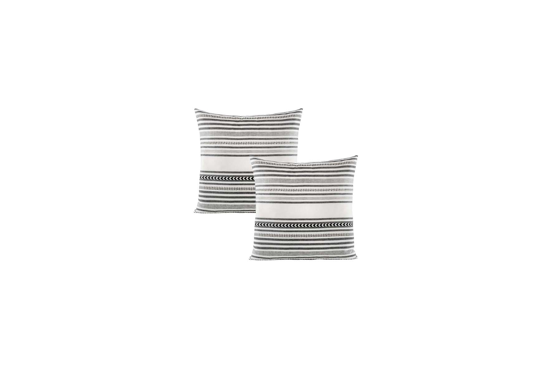Throw pillow | Black/off-white L60xW60