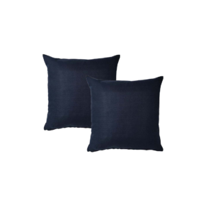 Sierkussen | Zwart/blauw L50xB50