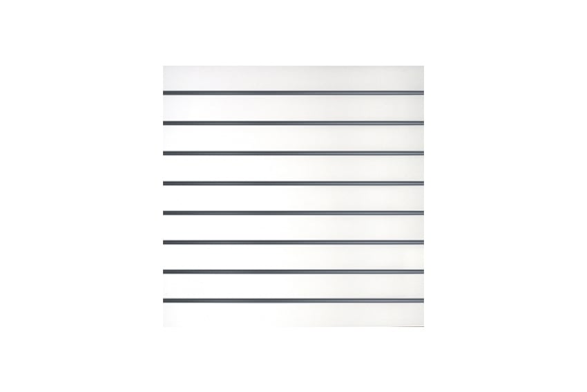 Slatwall wandpaneel mat wit L120xB120