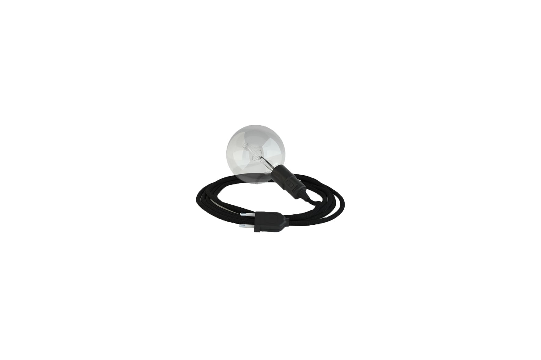 Cord lamp snake black L300