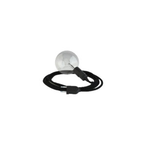 Snoerlamp snake zwart L300 (set)