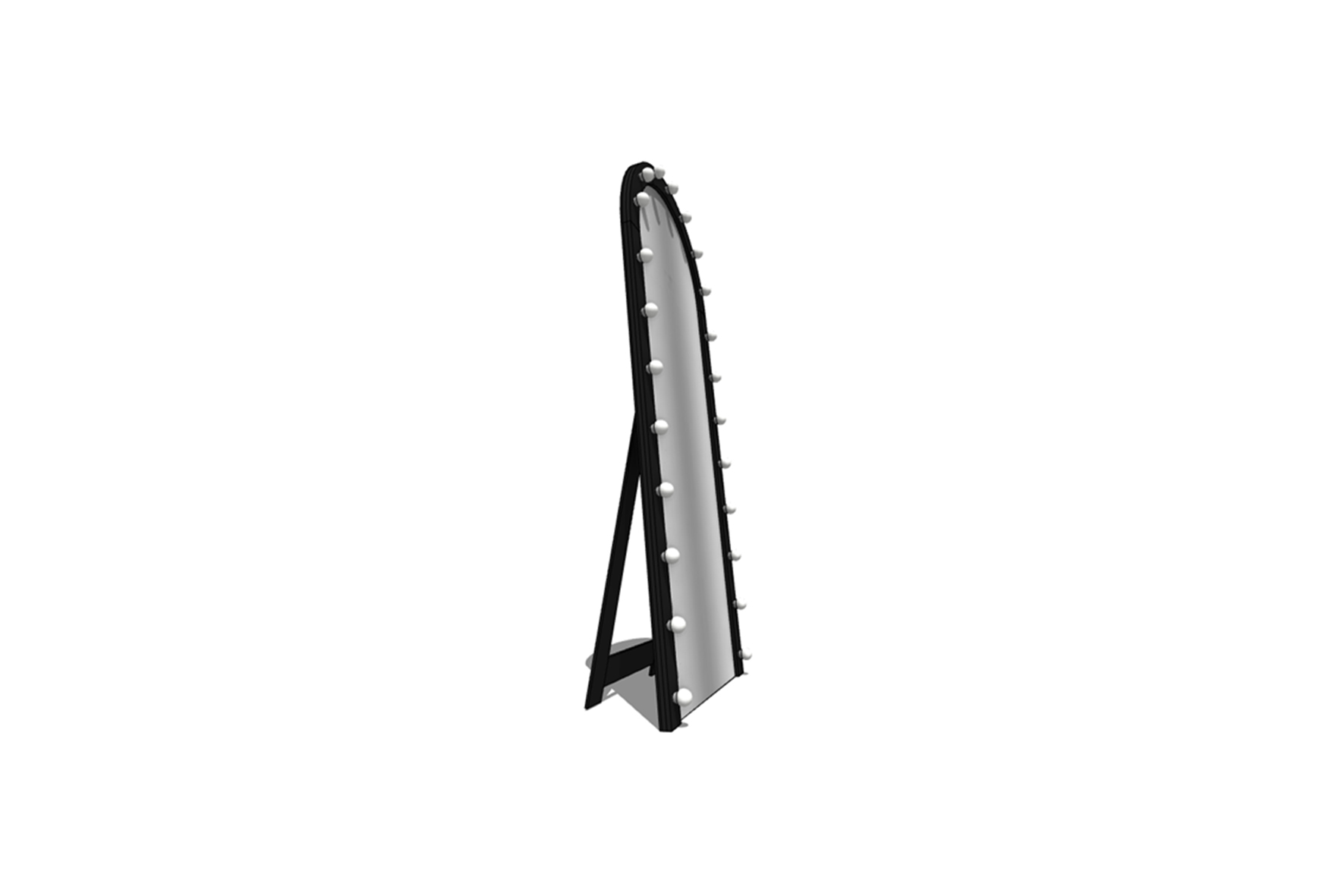 Mirror | Standing black L35xH155