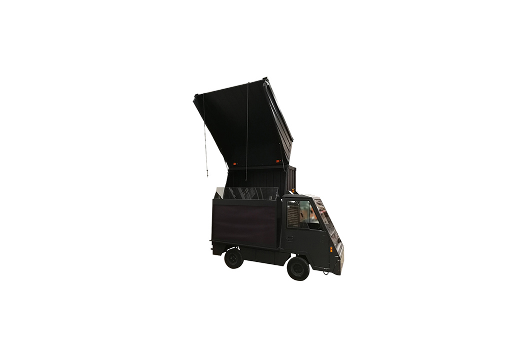 Spijkstaal kar zwart (DJ Booth/Bar) L245xB160xH285