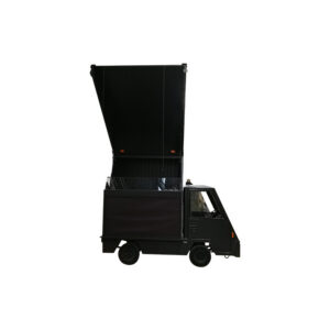 Spijkstaal kar zwart (DJ Booth/Bar) L245xB160xH285