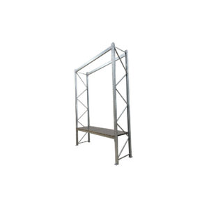 Industrieel stelling aluminium L270xB80xH400 (set)