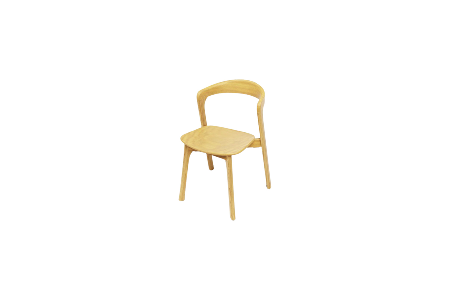 Stoel eikenhout L53,5xB55xH80