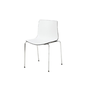 X | Chair black/white L54xW54xH81