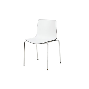 X | Stoel zwart/wit L54xB54xH81