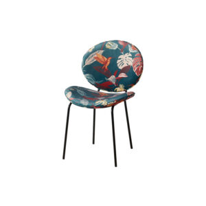 Cosmo Velvet stoel met bloemen L58xB51xH82