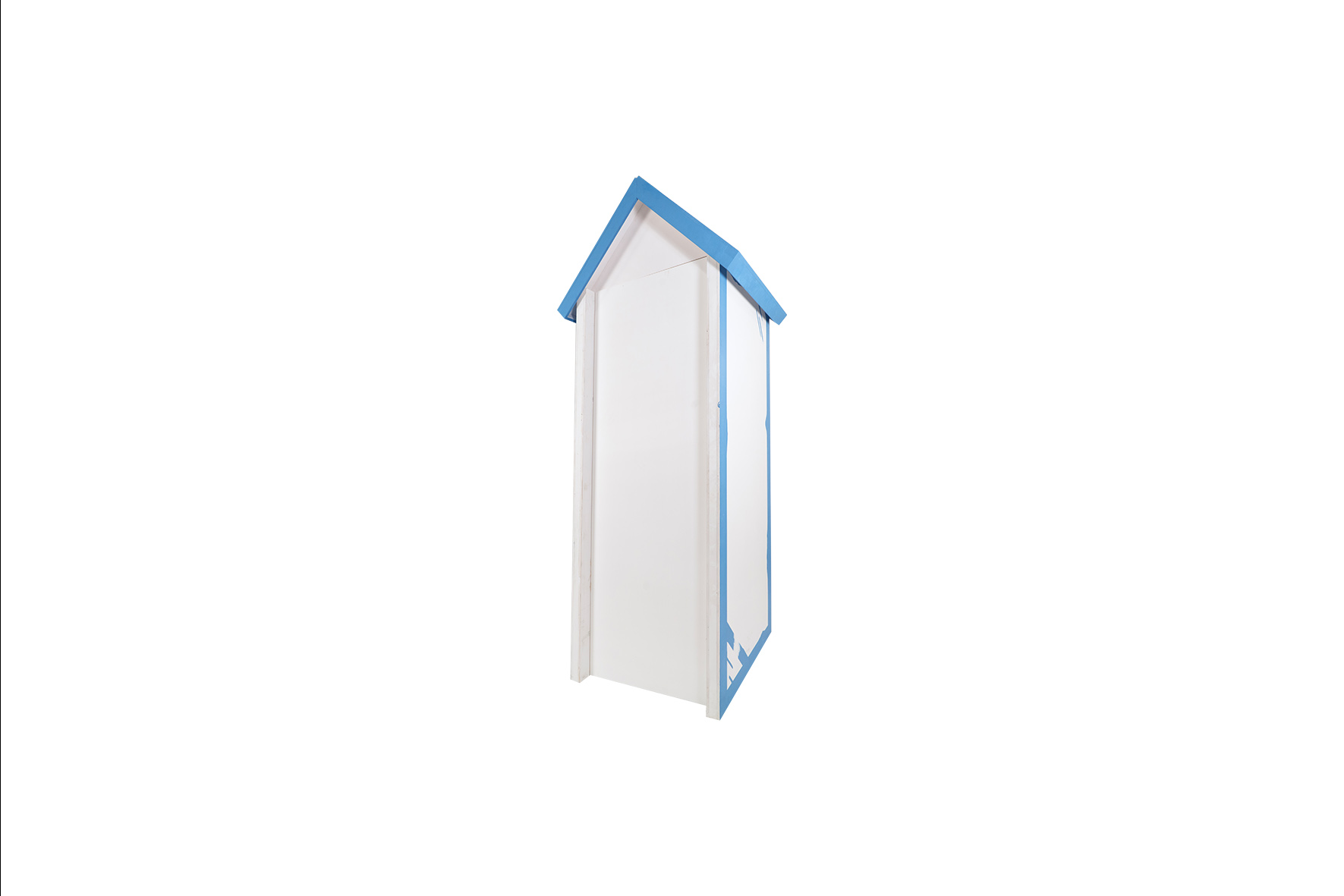 Strandhuisje blauw/wit L130xB108xH295 (set)