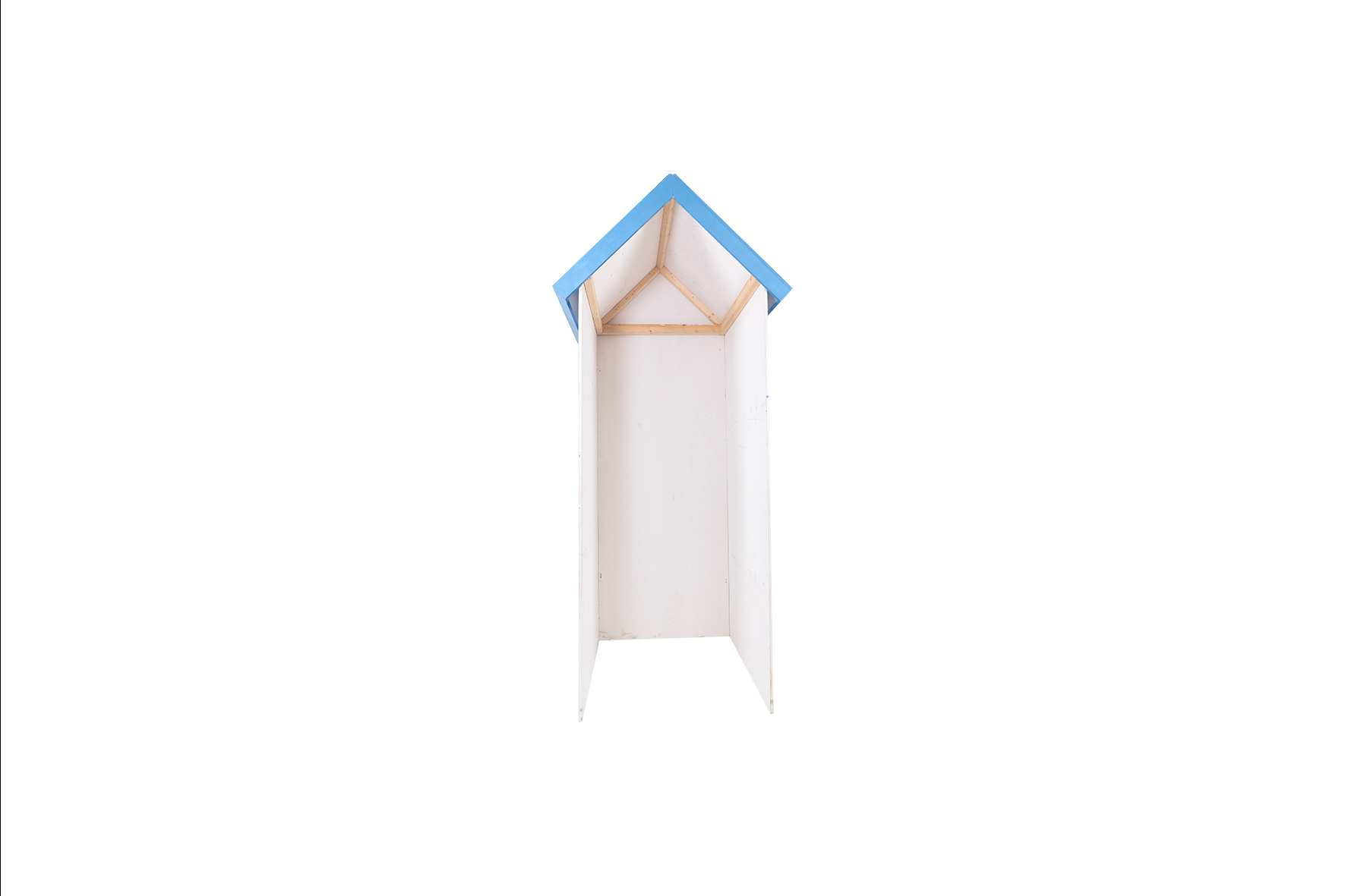 Strandhuisje blauw/wit L130xB108xH295 (set)