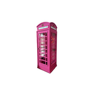 Telephone booth pink L85xW85xH240
