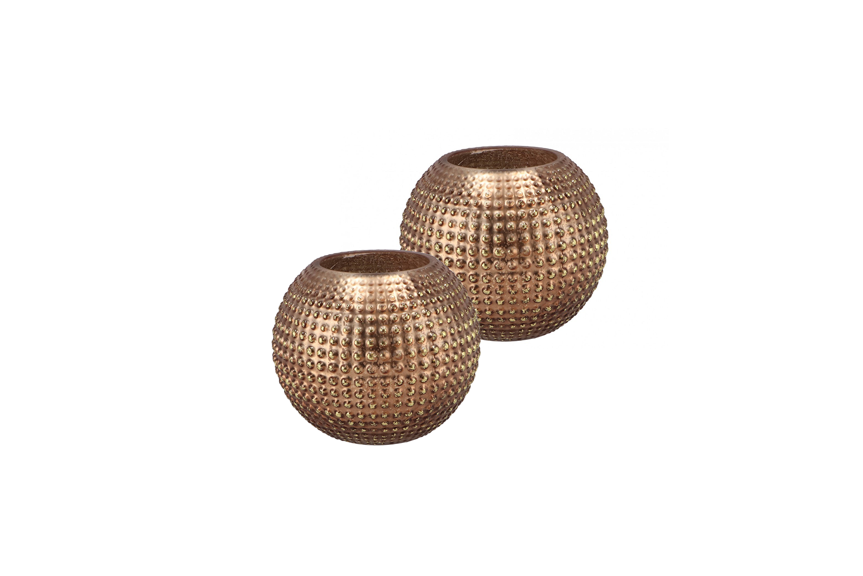 Tea light holder | Copper round Ø12,5xH15