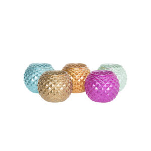 Theelichthouder | Ibiza metal mix diverse kleuren Ø7,5xH6