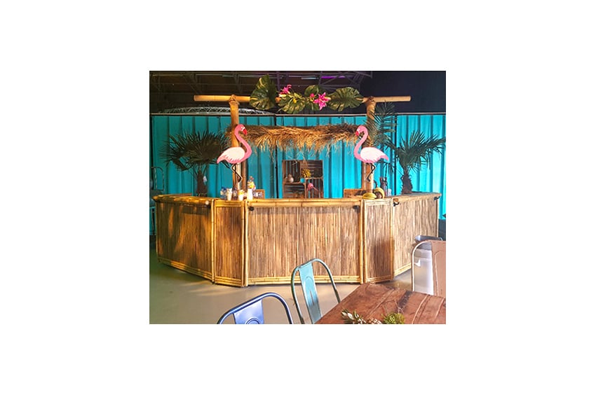 Tiki bar compleet met workstation (set)