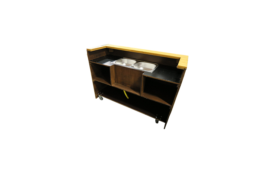 Tiki frontbar met workstation L160xH115 (set)
