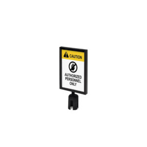 Topbord A4 t.b.v. afzetpaal zwart