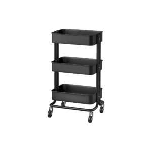 Trolley zwart 3-laags L45xB35xH78