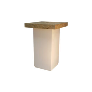 Eco Chique high table OSB white column (with flow hole) L80xW80xH112