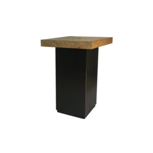 Brooklyn high table OSB black columns (with flow hole) L80xW80xH110