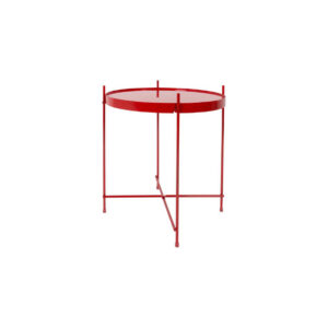 Urban bijzettafel rood Ø43xH45