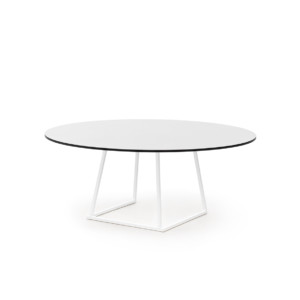 Urban dinertafel wit aluminium rond Ø180xH74