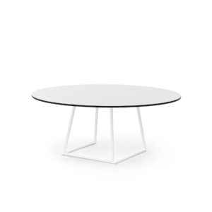 Urban dinertafel wit aluminium rond Ø180xH74