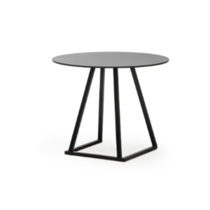 Urban dinertafel zwart Ø80xH74 (set)