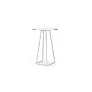 Urban statafel wit aluminium Ø80xH110