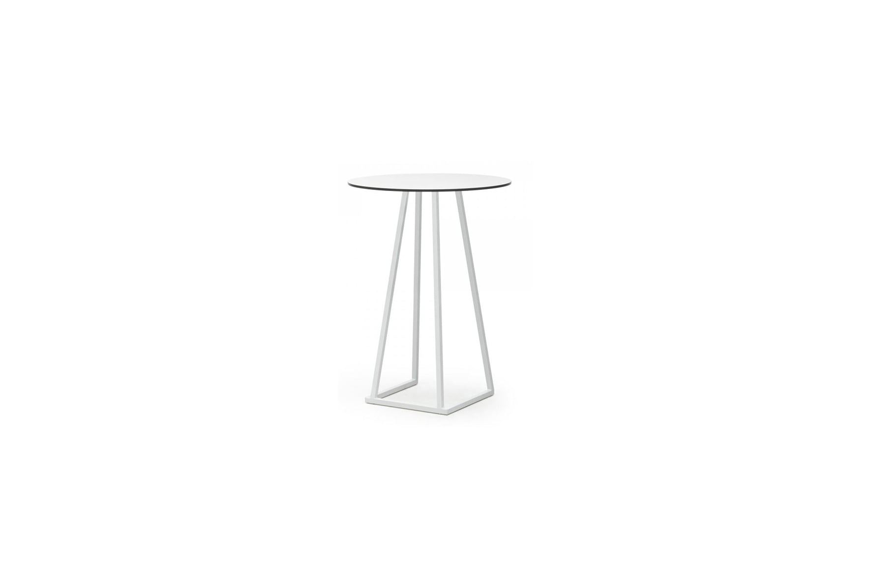 Urban statafel wit aluminium Ø80xH110