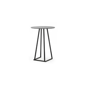 Urban statafel zwart aluminium Ø80xH110
